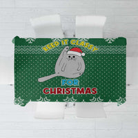 Cat Keep It Classy Christmas Tablecloth Xmas Holiday Patterns - Wonder Print Shop