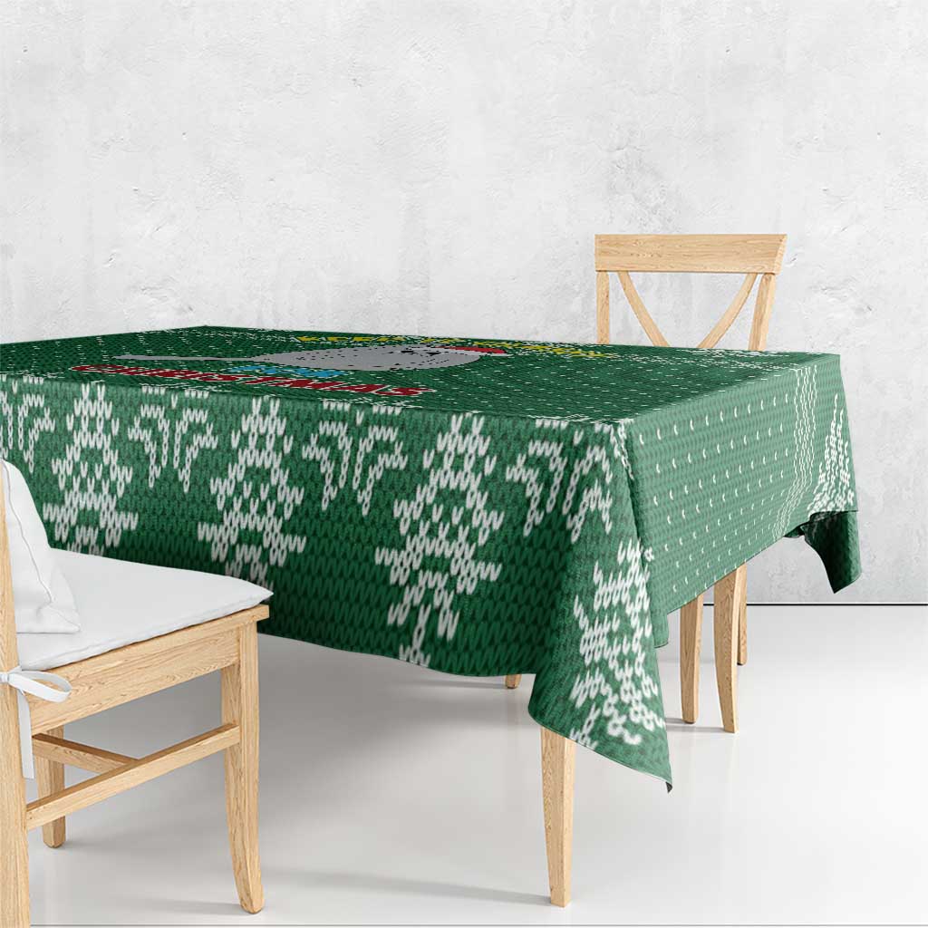 Cat Keep It Classy Christmas Tablecloth Xmas Holiday Patterns - Wonder Print Shop