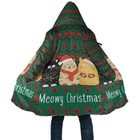 Cat Meowy Christmas Cloak Xmas Holiday Patterns - Wonder Print Shop