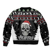 Cat Skull Santa Christmas Bomber Jacket Xmas Holiday Patterns - Wonder Print Shop