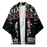 Cat Skull Santa Christmas Kimono Xmas Holiday Patterns - Wonder Print Shop