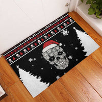 Cat Skull Santa Christmas Rubber Doormat Xmas Holiday Patterns - Wonder Print Shop