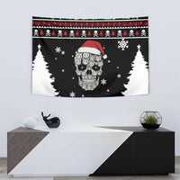 Cat Skull Santa Christmas Tapestry Xmas Holiday Patterns - Wonder Print Shop