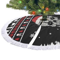 Cat Skull Santa Christmas Tree Skirt Xmas Holiday Patterns - Wonder Print Shop