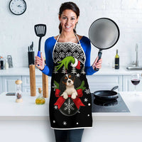 Cavalier King Charles Spaniel Xmas Ball Christmas Apron Xmas Holiday Patterns - Wonder Print Shop