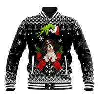 Cavalier King Charles Spaniel Xmas Ball Christmas Baseball Jacket Xmas Holiday Patterns - Wonder Print Shop