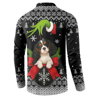 Cavalier King Charles Spaniel Xmas Ball Christmas Button Sweatshirt Xmas Holiday Patterns - Wonder Print Shop