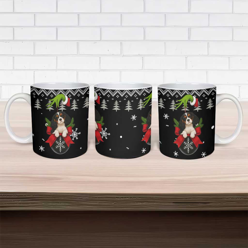 Cavalier King Charles Spaniel Xmas Ball Christmas Ceramic Mug Xmas Holiday Patterns - Wonder Print Shop
