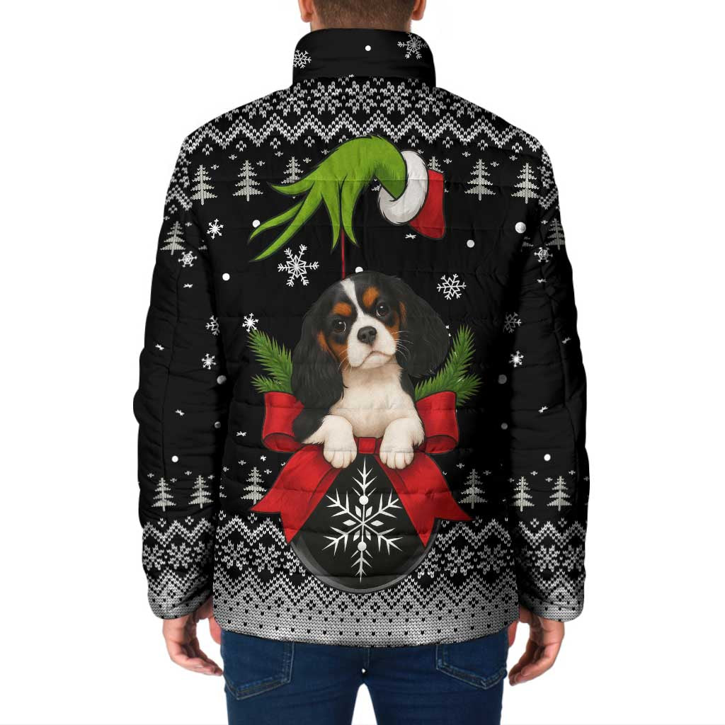 Cavalier King Charles Spaniel Xmas Ball Christmas Padded Jacket Xmas Holiday Patterns - Wonder Print Shop