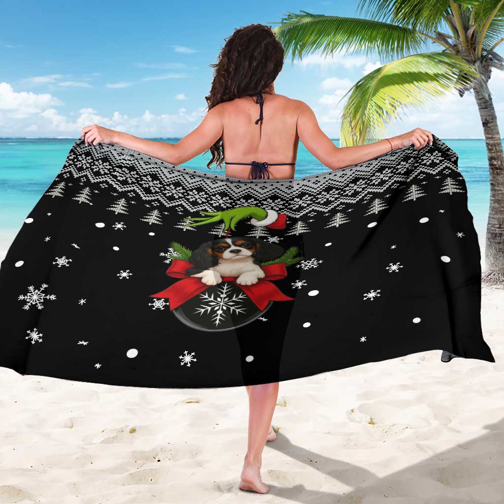 Cavalier King Charles Spaniel Xmas Ball Christmas Sarong Xmas Holiday Patterns - Wonder Print Shop