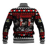 Chicken Farm Christmas Baseball Jacket Xmas Holiday Patterns - Wonder Print Shop
