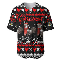 Chicken Farm Christmas Baseball Jersey Xmas Holiday Patterns - Wonder Print Shop