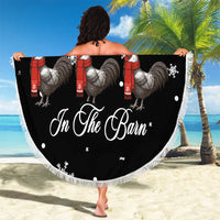 Chicken Farm Christmas Beach Blanket Xmas Holiday Patterns - Wonder Print Shop