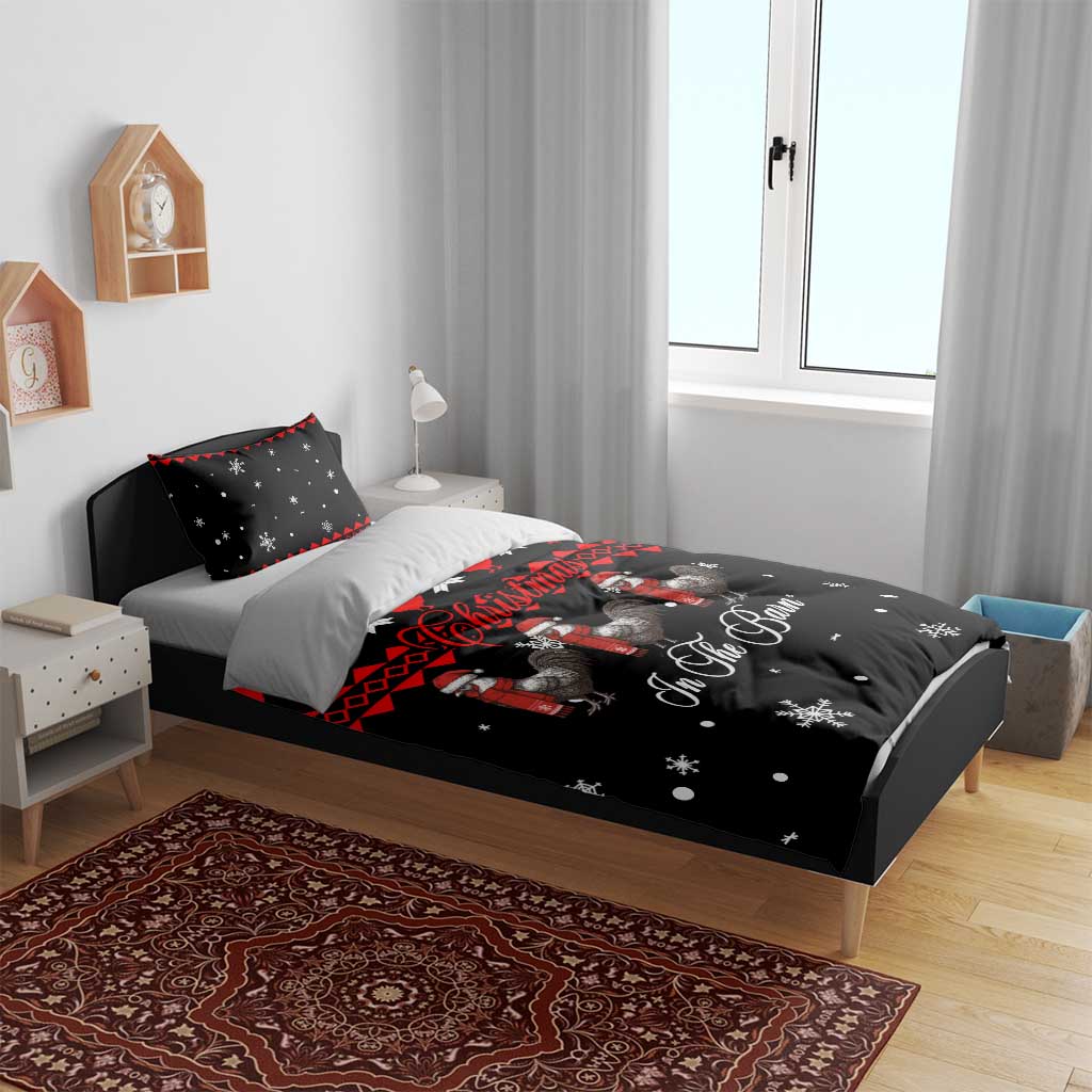 Chicken Farm Christmas Bedding Set Xmas Holiday Patterns - Wonder Print Shop