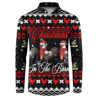 Chicken Farm Christmas Button Sweatshirt Xmas Holiday Patterns - Wonder Print Shop