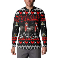 Chicken Farm Christmas Button Sweatshirt Xmas Holiday Patterns - Wonder Print Shop