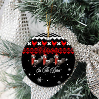 Chicken Farm Christmas Ceramic Ornament Xmas Holiday Patterns - Wonder Print Shop