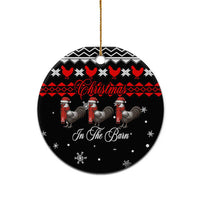 Chicken Farm Christmas Ceramic Ornament Xmas Holiday Patterns - Wonder Print Shop