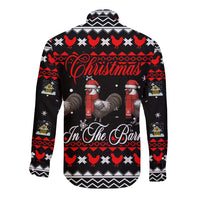 Chicken Farm Christmas Long Sleeve Button Shirt Xmas Holiday Patterns - Wonder Print Shop
