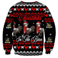 Chicken Farm Christmas Sweatshirt Xmas Holiday Patterns - Wonder Print Shop