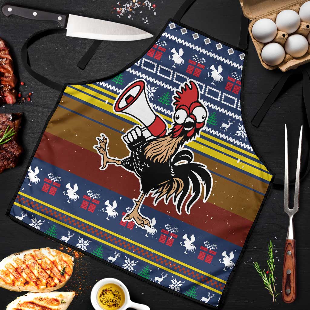 Chicken It Twice Christmas Apron Xmas Holiday Patterns - Wonder Print Shop
