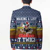Chicken It Twice Christmas Blazer Xmas Holiday Patterns - Wonder Print Shop