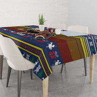 Chicken It Twice Christmas Tablecloth Xmas Holiday Patterns - Wonder Print Shop
