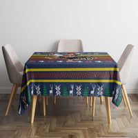 Chicken It Twice Christmas Tablecloth Xmas Holiday Patterns - Wonder Print Shop