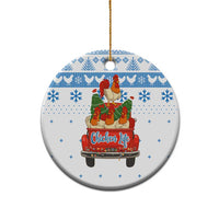 Chicken Life Christmas Ceramic Ornament Xmas Holiday Patterns - Wonder Print Shop