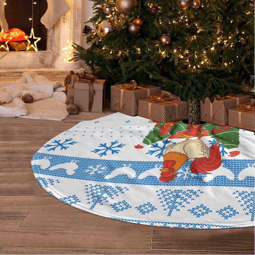 Chicken Life Christmas Tree Skirt Xmas Holiday Patterns - Wonder Print Shop