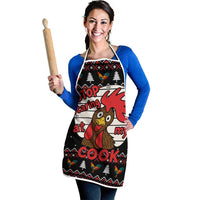 Chicken Stop Christmas Apron Xmas Holiday Patterns - Wonder Print Shop