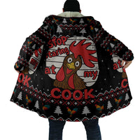 Chicken Stop Christmas Cloak Xmas Holiday Patterns - Wonder Print Shop