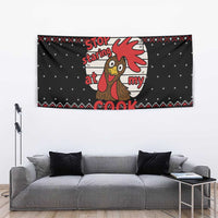 Chicken Stop Christmas Tapestry Xmas Holiday Patterns - Wonder Print Shop
