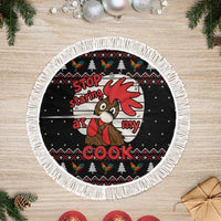 Chicken Stop Christmas Tree Skirt Xmas Holiday Patterns - Wonder Print Shop