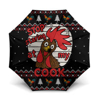 Chicken Stop Christmas Umbrella Xmas Holiday Patterns - Wonder Print Shop