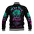 I Can Buy Myself Flowers Smoke Rose Skull Baseball Jacket - Wonder Print Shop