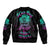 I Can Buy Myself Flowers Smoke Rose Skull Bomber Jacket - Wonder Print Shop