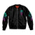 I Can Buy Myself Flowers Smoke Rose Skull Sleeve Zip Bomber Jacket - Wonder Print Shop