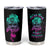 I Can Buy Myself Flowers Smoke Rose Skull Tumbler Cup - Wonder Print Shop