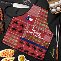 Texas Map Merry Christmas Apron Xmas Holiday Patterns - Wonder Print Shop