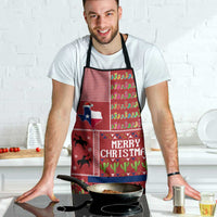 Texas Map Merry Christmas Apron Xmas Holiday Patterns - Wonder Print Shop