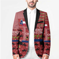 Texas Map Merry Christmas Blazer Xmas Holiday Patterns - Wonder Print Shop