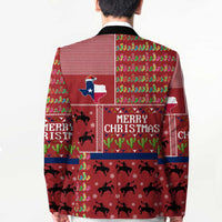 Texas Map Merry Christmas Blazer Xmas Holiday Patterns - Wonder Print Shop