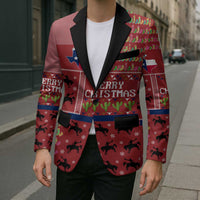 Texas Map Merry Christmas Blazer Xmas Holiday Patterns - Wonder Print Shop