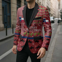 Texas Map Merry Christmas Blazer Xmas Holiday Patterns - Wonder Print Shop