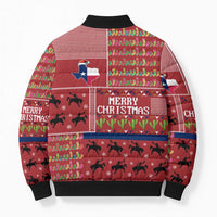 Texas Map Merry Christmas Bomber Puffer Jacket Xmas Holiday Patterns - Wonder Print Shop