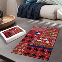 Texas Map Merry Christmas Puzzle Xmas Holiday Patterns - Wonder Print Shop