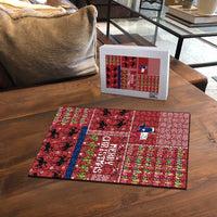 Texas Map Merry Christmas Puzzle Xmas Holiday Patterns - Wonder Print Shop