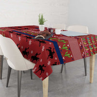 Texas Map Merry Christmas Tablecloth Xmas Holiday Patterns - Wonder Print Shop