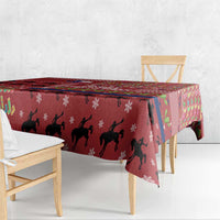 Texas Map Merry Christmas Tablecloth Xmas Holiday Patterns - Wonder Print Shop
